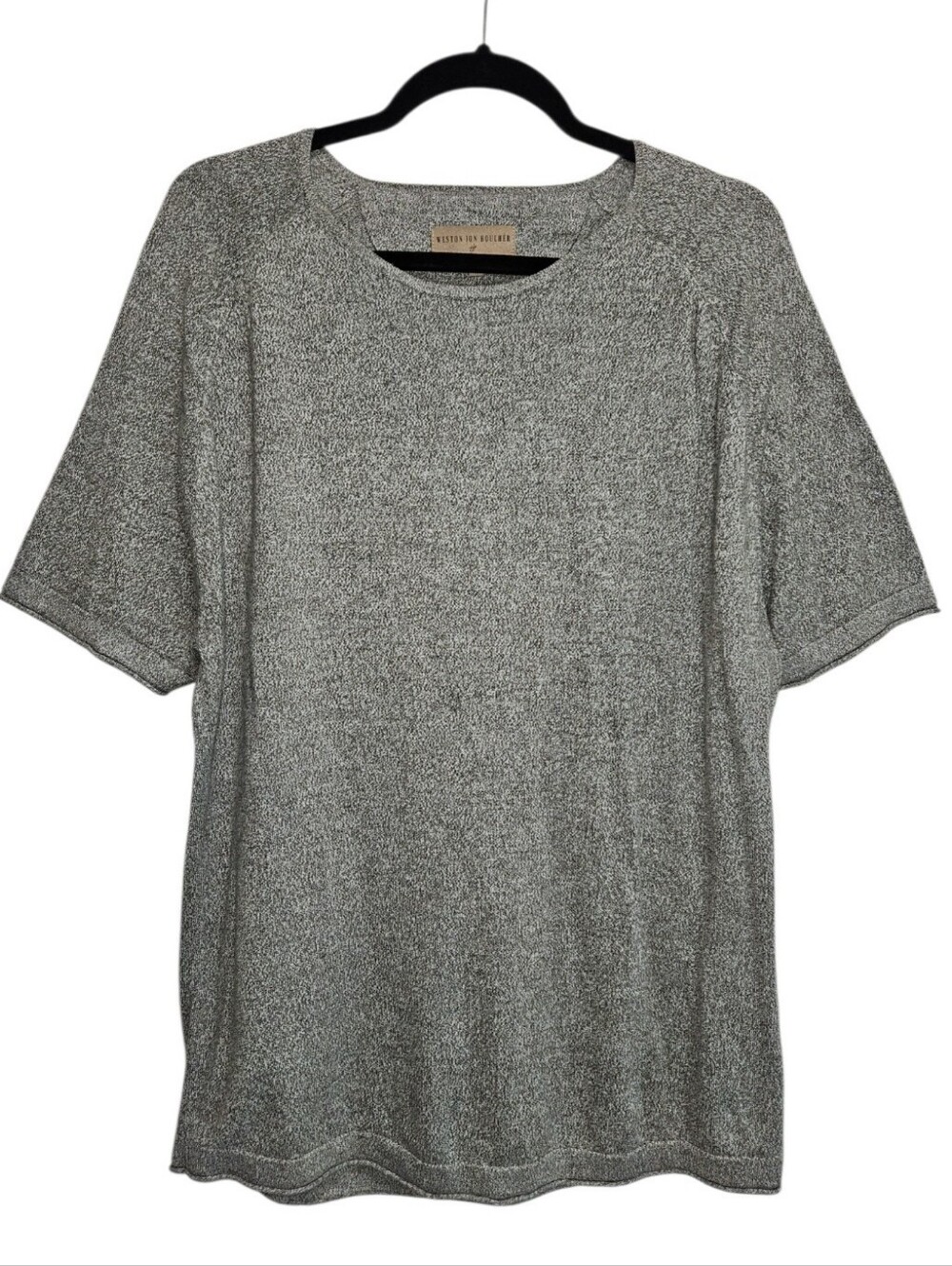 Weston Jon Boucher Heather Gray Short Sleeve Knit Shirt Men's XL Extra Large
